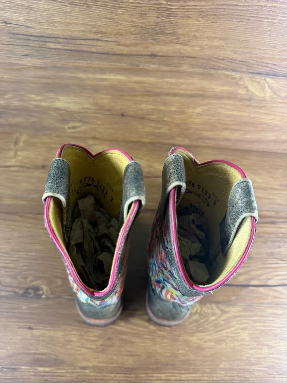 Macie Bean Cowgirl Boots Size 11C Kids Leather Shoes